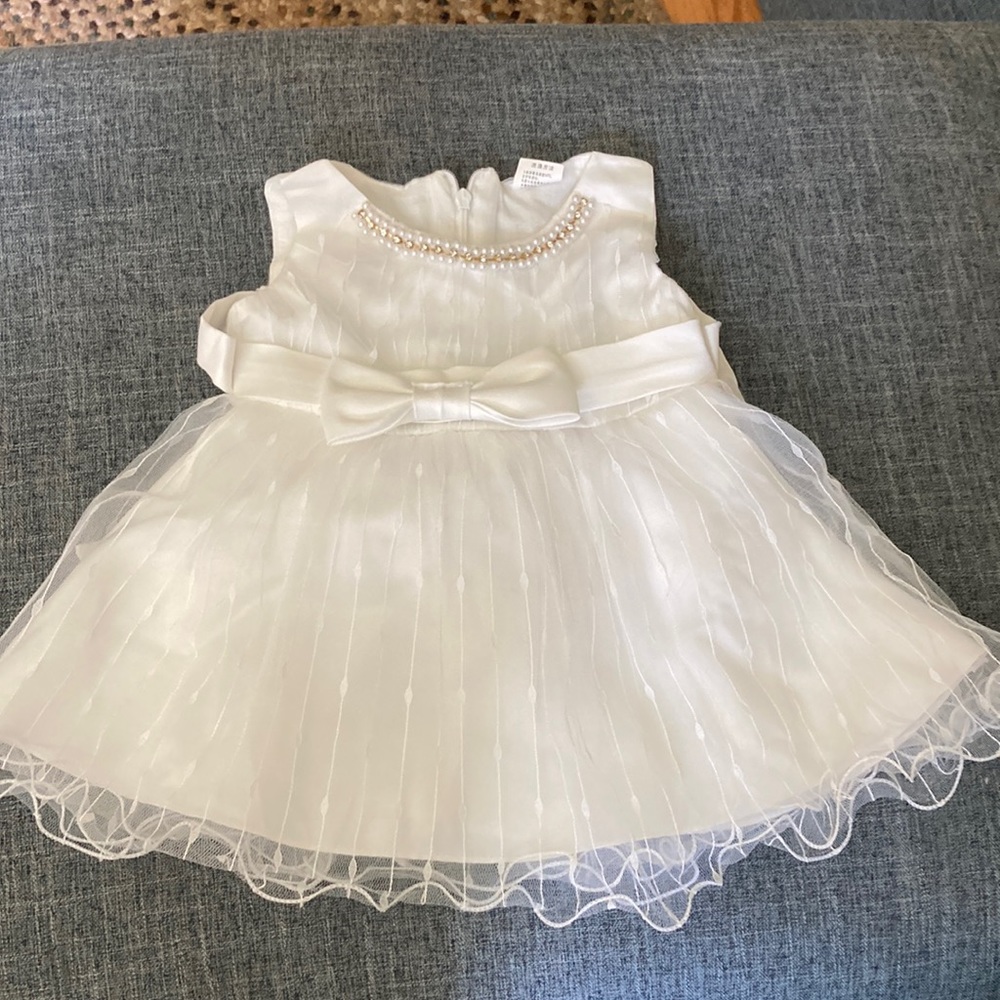 Baby Flower Girl/ Baptism Dress, 3-6 months